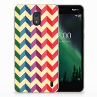 Nokia 2 TPU bumper Zigzag Multi Color