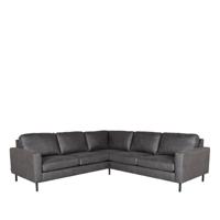 LABEL51 Hoekbank Genua - Antraciet - Microfiber - 2-Zits + Hoek + 2-Zits