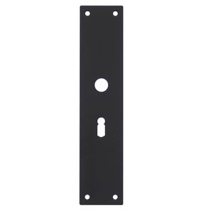 Intersteel renovatieschild rechthoekig 250x55x2mm sleutelgat 56mm - RVS/mat zwart