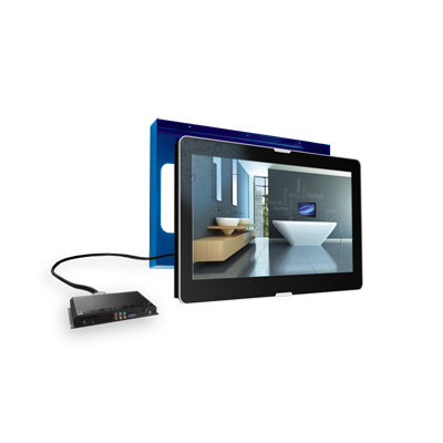 Waterdichte Led TV 27inch (70cm) Aquasound met backbox ophangsysteem Waterdichte Led TV 27inch (70cm) Aquasound met backbox ophangsysteem