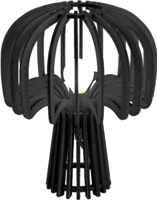 Leitmotiv tafellamp Globular Mushroom wood