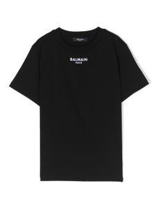 Balmain Kids logo-print cotton T-shirt - Blanc