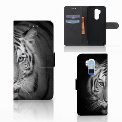 LG G7 Thinq Telefoonhoesje met Pasjes Tijger LG G7 Thinq Telefoonhoesje met Pasjes Tijger