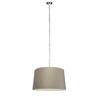 QAZQA - Design Moderne Hanglamp | Eettafel | Eetkamer staal met kap 45 cm taupe - Cappo 1 | Woonkamer | Keuken - Metaal Rond - E27 Geschikt voor LED - Max. 1 x 60 Watt