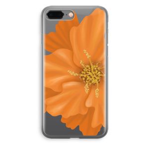 Orange Ellila flower: iPhone 8 Plus Transparant Hoesje