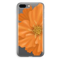 Orange Ellila flower: iPhone 8 Plus Transparant Hoesje - thumbnail