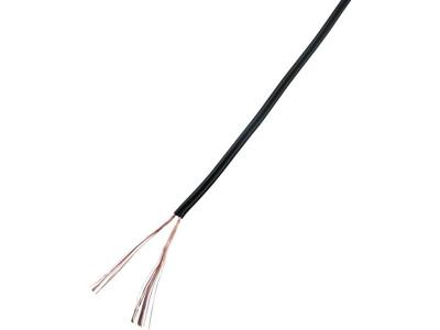 TRU COMPONENTS 93030c511 Draad 2 x 0.50 mm² Zwart 20 m