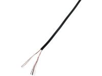 TRU COMPONENTS 93030c511 Draad 2 x 0.50 mm² Zwart 20 m