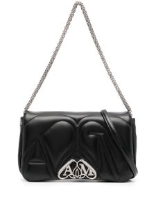 Alexander McQueen petit sac porté épaule The Seal - Noir