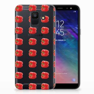 Samsung Galaxy A6 (2018) Siliconen Case Paprika Red