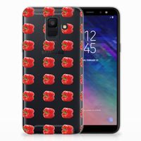 Samsung Galaxy A6 (2018) Siliconen Case Paprika Red