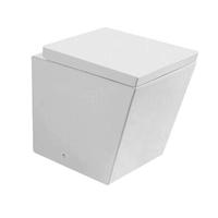 Toiletpot Hangend Schnell 52x36x39cm Wandcloset Keramiek Diepspoel Nano Coating EasyClean Glans Wit met Quickrelease Toiletbril