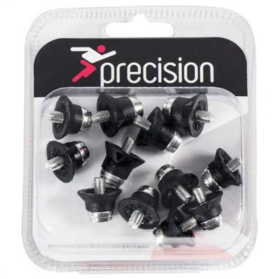 Precision voetbalnoppen Super Pro 14 mm alu zwart 12 stuks