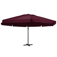 Parasol met aluminium paal 600 cm bordeauxrood - thumbnail