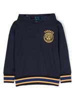 Versace Kids hoodie Tartan Medusa en coton - Bleu - thumbnail