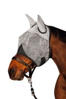 Covalliero Kerbl 324515 Vliegenmasker met oor- en uv-bescherming, wit, pony