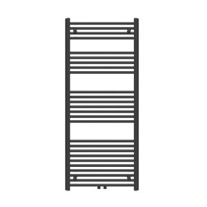 Adema Basic radiator 60x140cm recht middenaansluiting mat zwart