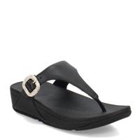 Fitflop Lulu sandalen met kristallen gesp voor dames, Zwart, 40 EU
