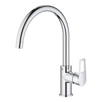 GROHE BauLoop Keukenkraan - hoog - draaibare uitloop - chroom 31368001 - thumbnail