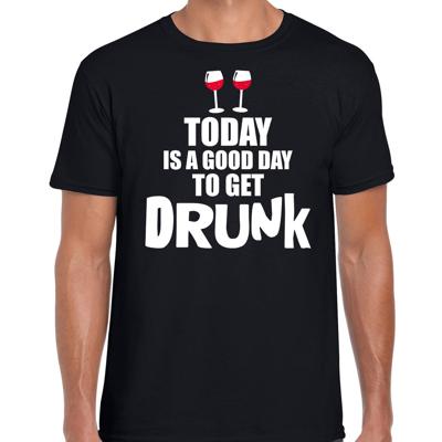 Good day to get drunk shirt - Fun t-shirt zwart voor heren S - Feestshirts Good day to get drunk shirt - Fun t-shirt zwart voor heren S - Feestshirts