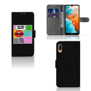 Huawei Y6 (2019) Wallet Case met Pasjes Popart Princess