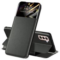 Samsung Galaxy S22 5G Front Smart View Flip Case - Zwart - thumbnail