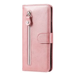 OPPO Find X5 Pro hoesje - Bookcase - Pasjeshouder - Portemonnee - Rits - Kunstleer - Rose Goud