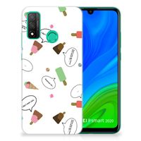 Huawei P Smart 2020 Siliconen Case IJsjes - thumbnail