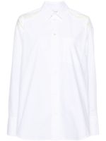 JW Anderson chemise à empiècement contrastant - Blanc