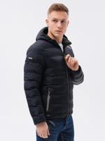 Gewatteerd herenjack C451 winter - zwart - sale