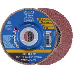 PFERD 67744125 PFC 125 A 40 PSF STEELOX Lamellenschijf Diameter 125 mm Boordiameter 22.23 mm RVS, Staal 10 stuk(s)