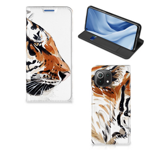 Bookcase Xiaomi 11 Lite NE 5G | Mi 11 Lite Watercolor Tiger