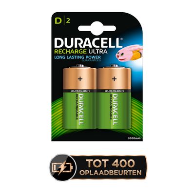 Duracell PreCharged Oplaadbare D batterij (mono) NiMH 3000 mAh 1.2 V 2 stuk(s)