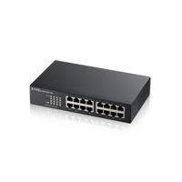 Zyxel GS1100-16 Unmanaged Gigabit Ethernet (10/100/1000) Zwart