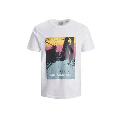 JACK & JONES JUNIOR T-shirt Blade met printopdruk wit