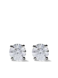 De Beers Jewellers boucles d'oreilles DB Classic en platine et diamant - Argent