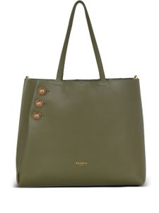 Balmain sac cabas Embleme en cuir - Vert