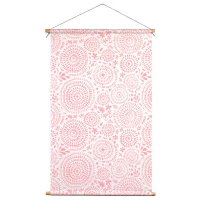 Textielposter Ibiza Licht Roze 120x60cm.