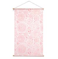 Textielposter Ibiza Licht Roze 120x60cm.