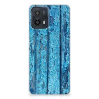 Motorola Moto G23 | G13 Bumper Hoesje Wood Blue - thumbnail