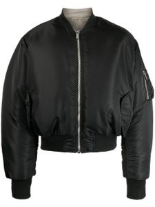 VTMNTS veste bomber crop à fermeture zippée - Noir