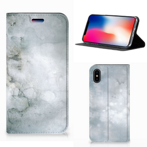 Bookcase Apple iPhone X | Xs Painting Grey