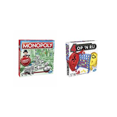 Spellenbundel - Bordspellen - 2 Stuks - Monopoly Classic & Vier Op 'N Rij