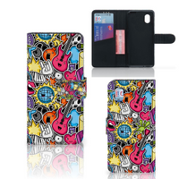 Alcatel 1B (2020) Wallet Case met Pasjes Punk Rock