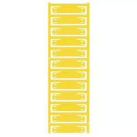 Walther 1860150000 SFX 11/60 MC NE GE SlimFix X kabel- en kabelmarkering 7-40 mm, 60 mm x 11 mm, geel, doos met 60 stuks