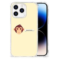 iPhone 14 Pro Stevig Bumper Hoesje Monkey - thumbnail