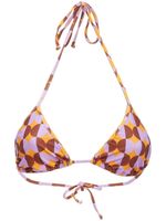 La DoubleJ haut de bikini à bonnets triangles - Orange - thumbnail