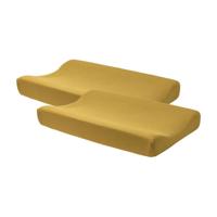 Meyco aankleedkussenhoes - set van 2 Basic jersey 50x70 cm honey gold