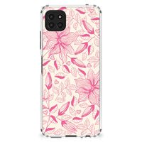 Samsung Galaxy A22 5G Case Pink Flowers