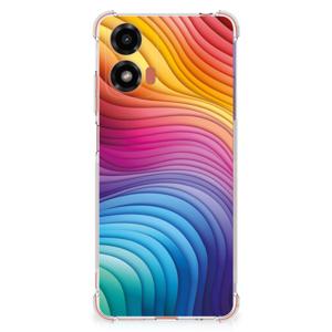 Shockproof Case voor Motorola Moto G24 | G24 Power | G04 Regenboog